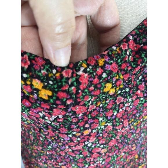 Anthropologie Hutch Dress Ditsy Floral Sweetheart Midi Flounce Hem XL Romantic - Picture 11 of 16